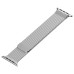 Woven Stainless Steel Mesh With Adjustable Magnetic Closure Watch Band For Apple Watch 38 mm - Silver