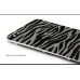 Zebra Pattern Back Cover For iPhone 4 - White Bezel