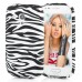 Zebra Stripe Pattern TPU Case For Samsung Galaxy S3 Mini I8190 - Black / White