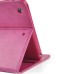 iPad Air Folio Flip Case Cover with Card Slot Sleep Wake Function Case Cover - Magenta