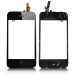 iPhone 3G Digitizer Touch Panel Screen + Sensor Flex Cable + Supporting Frame + Earpiece Replacement + Home Button - Black (OEM)