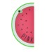 iPhone 4/4S Cute 3D Watermelon Silicone Back Case Cover - Magenta