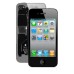 iPhone 4 Clear Glass Back Cover - Transparent Silver