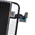 iPhone 4 Digitizer Touch Panel Screen with LCD Display Screen + Flex Cable + Black Supporting Frame - Transparent