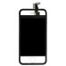 iPhone 4 Digitizer Touch Panel Screen with LCD Display Screen + Flex Cable + Black Supporting Frame - Transparent