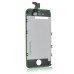 iPhone 4 Digitizer Touch Panel Screen with LCD Display Screen + Flex Cable + Green Supporting Frame - Green