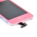 iPhone 4 Digitizer Touch Panel Screen with LCD Display Screen + Flex Cable + Pink Supporting Frame - Pink