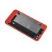 iPhone 4 Electroplated Assembly ( Glass Back Cover + Digitizer LCD Display Screen + Home Button ) - Red