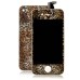 iPhone 4 Leopard Grain Assembly ( Glass Back Cover + Digitizer LCD Display Screen + Home Button )