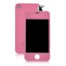 iPhone 4S Assembly ( Glass Back Cover + Digitizer LCD Display Screen ) - Pink