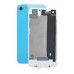 iPhone 4S Back Cover With White Frame Bezel - Blue