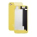 iPhone 4S Back Cover With Yellow Frame Bezel - Yellow