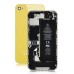 iPhone 4S Back Cover With Yellow Frame Bezel - Yellow