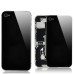 iPhone 4S Back Replacement (Black Glass Back Cover+ Black Bezel)