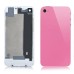 iPhone 4S Back Replacement (Pink Glass Back Cover+ White Bezel)