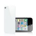 iPhone 4S Back Replacement (White Glass Back Cover+ White Bezel)