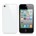 iPhone 4S Back Replacement (White Glass Back Cover+ White Bezel)