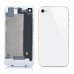 iPhone 4S Back Replacement (White Glass Back Cover+ White Bezel)