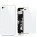 iPhone 4S Back Replacement (White Glass Back Cover+ White Bezel)