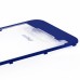 iPhone 4S Clear Glass Back Cover with Blue Bezel - Transparent Dark Blue