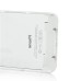 iPhone 4S Clear Glass Back Cover with White Bezel - Transparent White