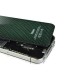 iPhone 4S Dual-Tone Glittering Carbon Fiber Back Cover - Black & Green