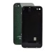 iPhone 4S Dual-Tone Glittering Carbon Fiber Back Cover - Black & Green