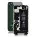 iPhone 4S Dual-Tone Glittering Carbon Fiber Back Cover - Black & Green