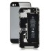 iPhone 4S Glass Back Cover Housing With iPhone 5 Style - Black