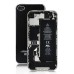 iPhone 4S Iron Back Cover - Black