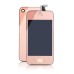 iPhone 4S Semi Electroplated LCD Assembly ( Glass Back Cover + Digitizer LCD Display Screen + Home Button ) - Rose Gold