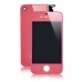 iPhone 4 Semi Electroplated Assembly ( Plating Glass Back Cover + Digitizer LCD Display Screen ) - Pink