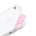 iPhone 4 iPhone 4S Cute Bowknot Frame Bumper Case Cover - White