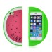 iPhone 5/5s Cute 3D Watermelon Silicone Back Case Cover - Magenta