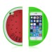 iPhone 5/5s Cute 3D Watermelon Silicone Back Case Cover - Red