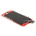 iPhone 5 Electroplated LCD Assembly Touch Screen Digitizer With LCD Display Screen + Front Camera Holder + Earpiece Mesh + Sensor IC Holder + Home Button - Red