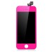 iPhone 5 Front Housing Digitizer Touch Panel Glass Screen With LCD Display Screen + Flex Cable + Bezel Frame + Home Button - Pink