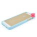 iPhone 5 iPhone 5s Cute Bowknot Frame Bumper Case Cover - Blue