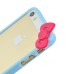 iPhone 5 iPhone 5s Cute Bowknot Frame Bumper Case Cover - Blue