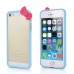 iPhone 5 iPhone 5s Cute Bowknot Frame Bumper Case Cover - Blue