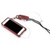 iPhone 5 iPhone 5s Leather Pouch Case Cover with Lanyard and Headphone Cable Winder - Brown