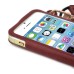 iPhone 5 iPhone 5s Leather Pouch Case Cover with Lanyard and Headphone Cable Winder - Brown