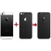 iPhone 6 Pattern Metal Back Cover Housing Replacement with Middle Frame + SIM Card Tray + Side Buttons + Apple Logo for iPhone 5 - Black