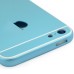 iPhone 6 Pattern Metal Back Cover Housing Replacement with Middle Frame + SIM Card Tray + Side Buttons + Apple Logo for iPhone 5 - Blue