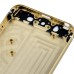 iPhone 6 Pattern Metal Back Cover Housing Replacement with Middle Frame + SIM Card Tray + Side Buttons + Apple Logo for iPhone 5 - Gold