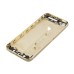 iPhone 6 Pattern Metal Back Cover Housing Replacement with Middle Frame + SIM Card Tray + Side Buttons + Apple Logo for iPhone 5 - Gold