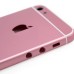 iPhone 6 Pattern Metal Back Cover Housing Replacement with Middle Frame + SIM Card Tray + Side Buttons + Apple Logo for iPhone 5 - Pink