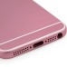 iPhone 6 Pattern Metal Back Cover Housing Replacement with Middle Frame + SIM Card Tray + Side Buttons + Apple Logo for iPhone 5 - Pink