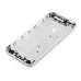 iPhone 6 Pattern Metal Back Cover Housing Replacement with Middle Frame + SIM Card Tray + Side Buttons + Apple Logo for iPhone 5 - Silver