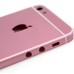 iPhone 6 Pattern Metal Back Cover Housing Replacement with Middle Frame + SIM Card Tray + Side Buttons + Apple Logo for iPhone 5S - Pink